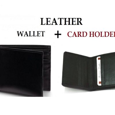 leather wallet + card holder