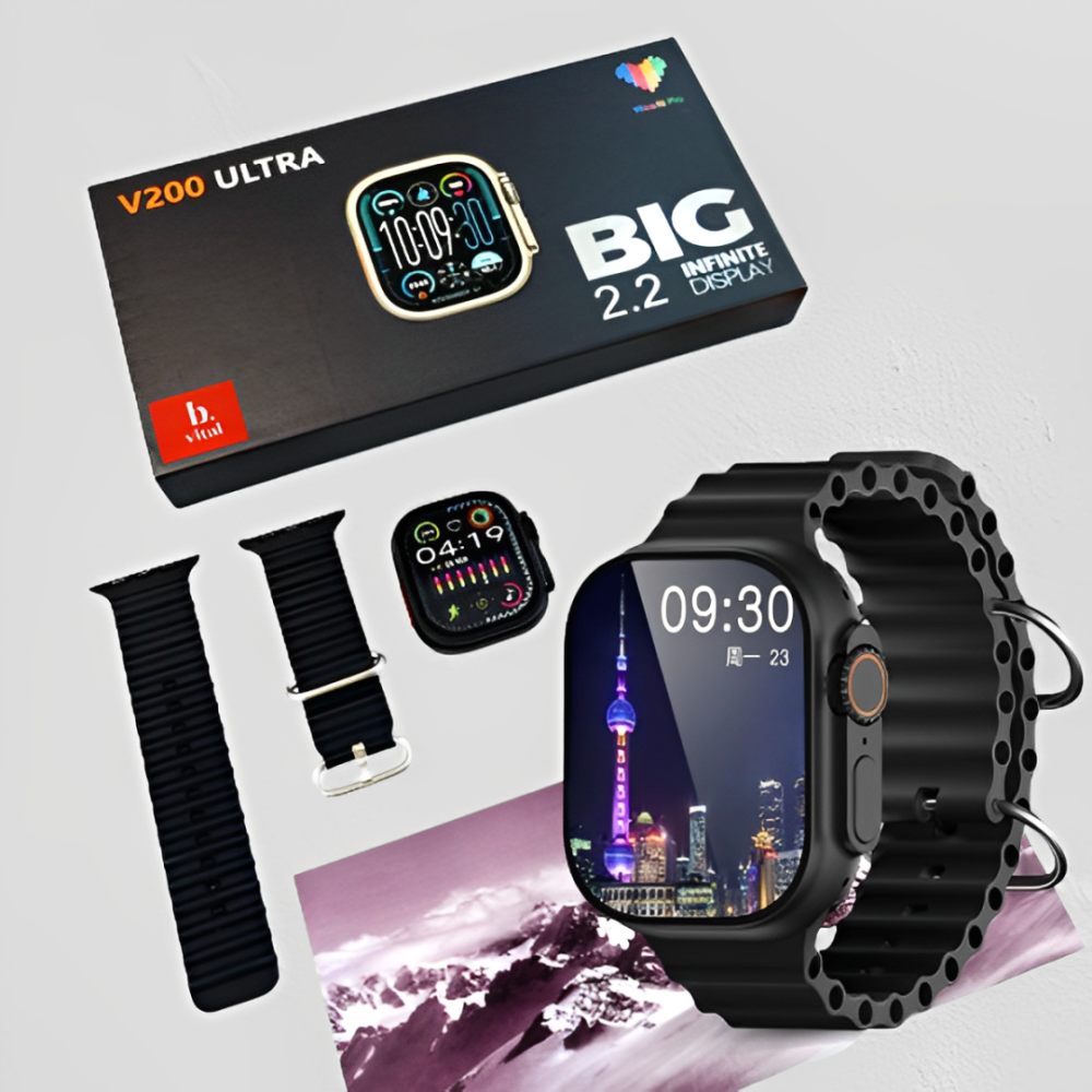 v200-ultra-smart-watch-black