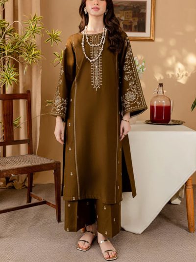 (ST-21) Lawn Cotton Dress Unstitched (Shirt + Trouser)