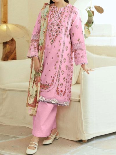 (ST-13) Sequins Embroidered Lawn Dress With Dimond Digital Printed Dupatta