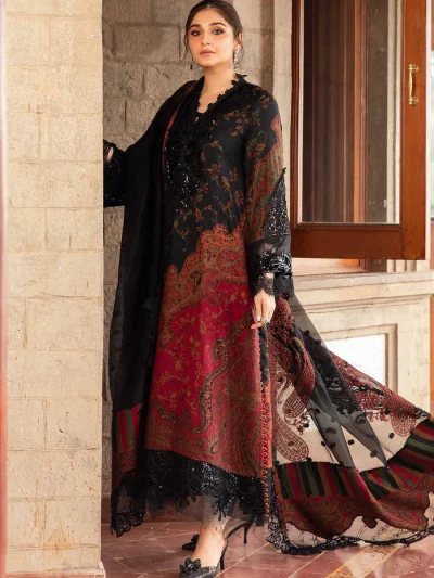 Luxury-Lawn-Digital-Printed-Embroidery-Dress-With-Printed-Chiffon-Dupatta-3-Pec-Suit-(Unstitched)-(ST102)