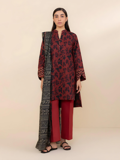 Digital-Lawn-Printed-Dress-With-Swiss-Zari-Sequence-Dupatta-Lawn-Trouser-Unstitched-ST108