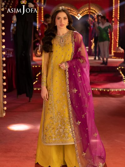 Latest Heavy Embroidered Organza Dress With Organza Embroidered Dupatta (Unstitched) (ST118)