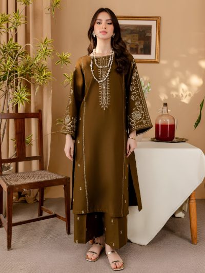 Luxury Heavy Embroidered Cotton Lawn Suite Embroidery Trouser 2 Pce (Unstitched) (ST202)