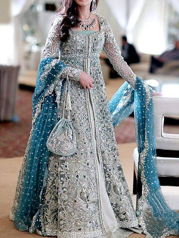 Elegant Chiffon Wedding Heavy Embroidered Dress Chiffon Heavy Emroidery Dupatta 3 Pec Suit UnStitched (ST160)
