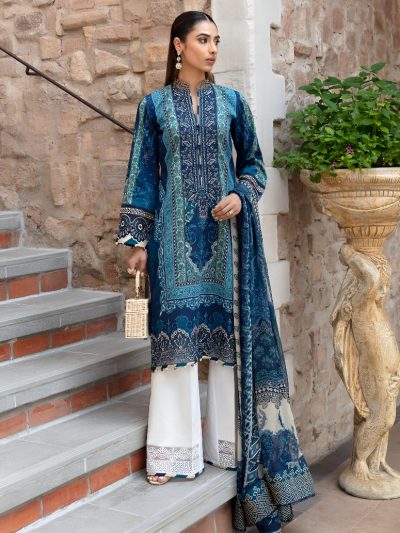 Digital Printed Lawn 3 PCs Dress With Printed Lawn Dupatta (Unstitched) (ST193)