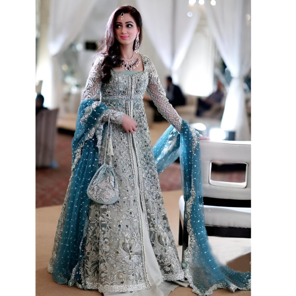 Elegant Chiffon Wedding Heavy Embroidered Dress Chiffon Heavy Emroidery Dupatta 3 Pec Suit UnStitched (ST160)