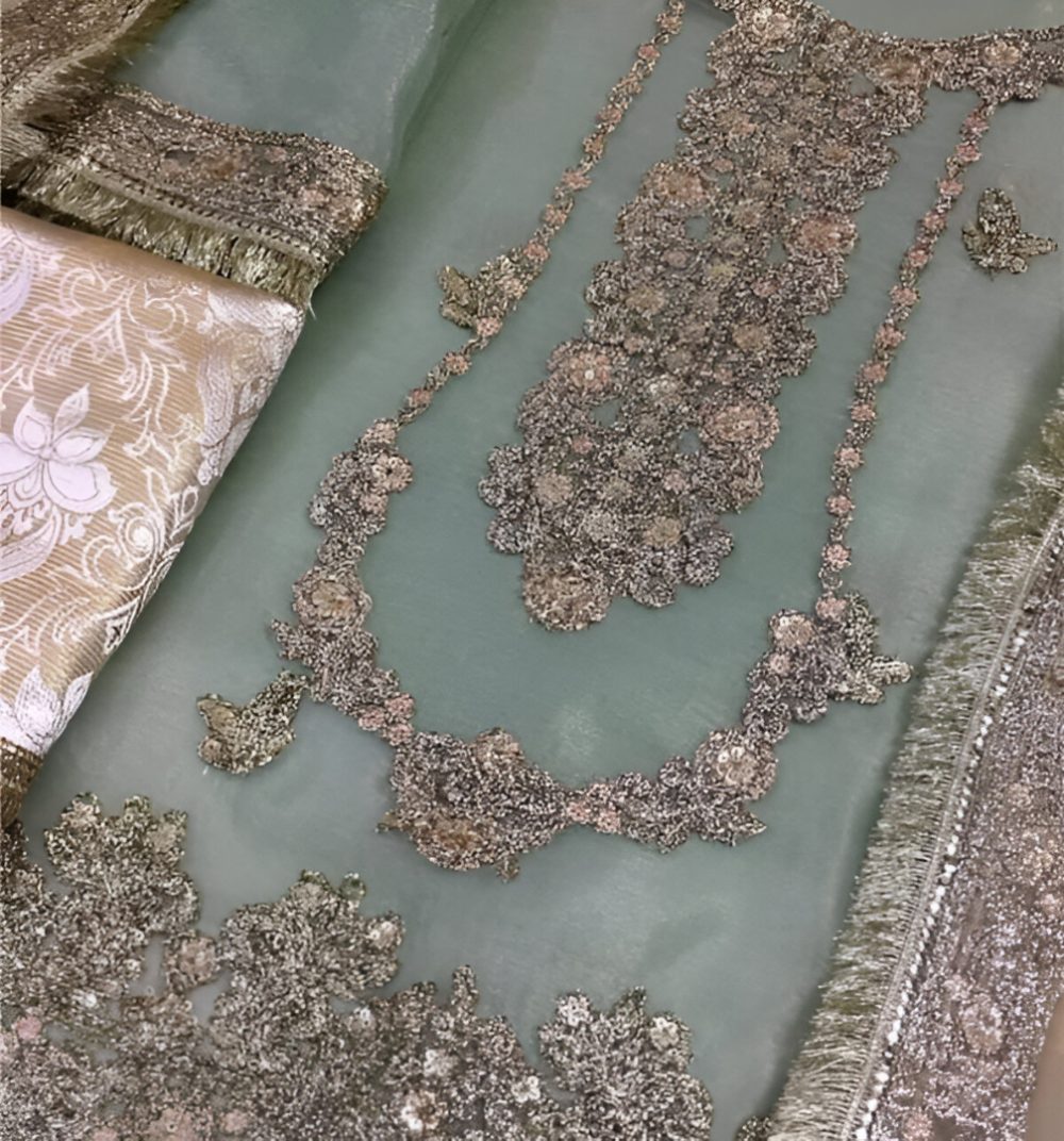 Masoori Embroidered Dress With Masoori Embroidered Dupatta (Unstitched) (ST159) - Image 3