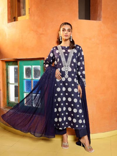 Luxury Digital Printed Lawn Dress With Printed Chiffon Dupatta (Unstitched) (ST243)