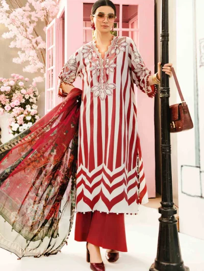Original Digital Printed Lawn Dress With Printed Lawn Dupatta & Lawn Trouser (Unstitched) (ST236)