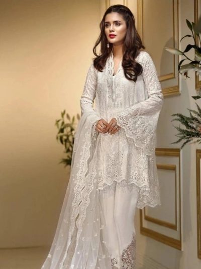 Chiffon Heavy Embroidered Dress Chiffon 4 Side Embroidery Dupatta With Inner (Unstitched) (ST267)