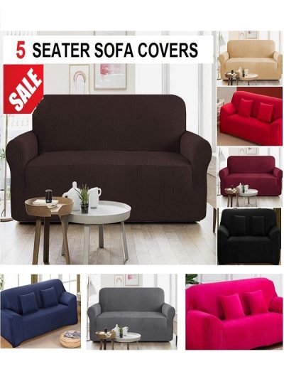 5 Seater Jersey Sofa Cover Standard Size Sets ( 3+1+1 Seaters)