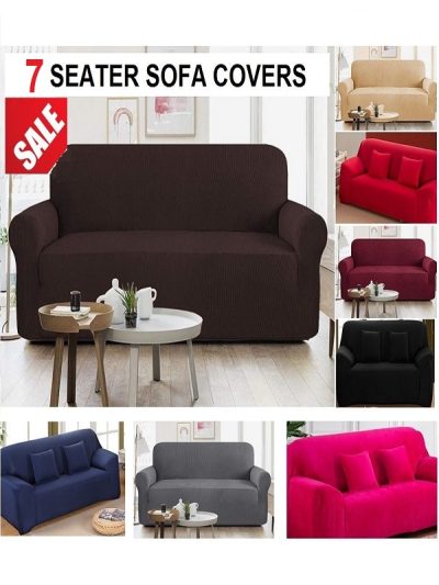 7 Seater Jersey Sofa Cover Standard Size Sets (3++2+1+1 Seaters)