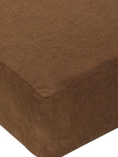 King Bed Protector Waterproof Jersey Fitted Mattress (cover) Protector - Brown