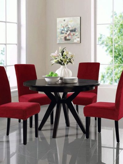 Pack of 4 - Dining Chair Stretchable Covers - Maroon