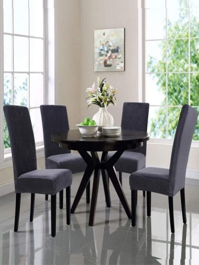Pack of 8 - Dining Chair Stretchable Covers - Grey