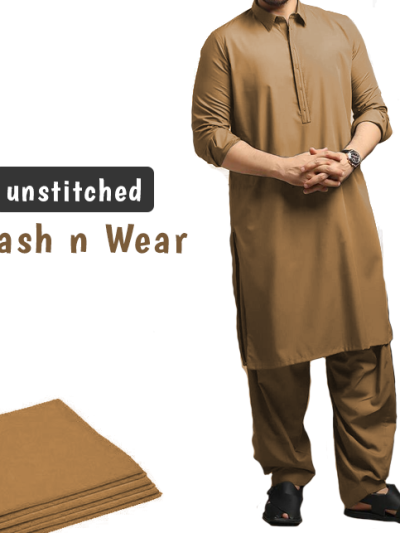 Wash n Wear Unstitched Men's Shalwar Kameez (ST-MSK-73)