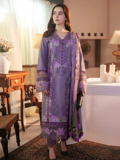 Lawn Headskip Heavy Embroidered Dress With Digital Printed Dupatta (Unstitched) (ST456)