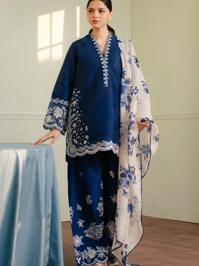 Lawn Heavy Embroidered Dress With Digital Printed Dupatta (Unstitched) (ST471)